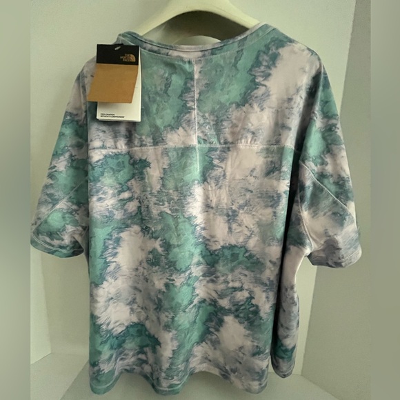 The North Face Flash-Dry Watercolor Print Short-Sleeve Relaxed Fit Active Top 2X - Picture 2 of 15